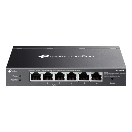 TP-Link Omada ES206GP 6-Port Gigabit Ethernet PoE Switch - High Performance Networking Solution for Seamless Connectivity